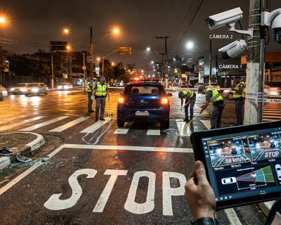 perícia de atropelamento